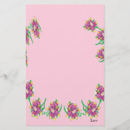 Stationär/asiatisk Lily Brevpapper