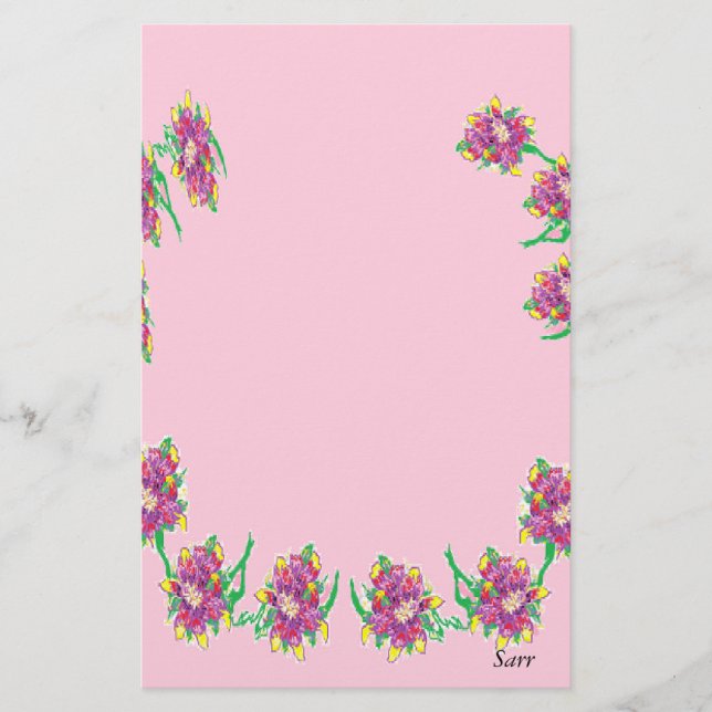 Stationär/asiatisk Lily Brevpapper (Framsida)