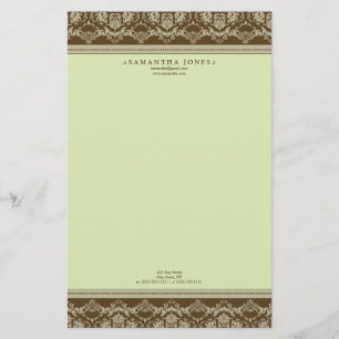 Stationär Baroque Damask Designer: sage: