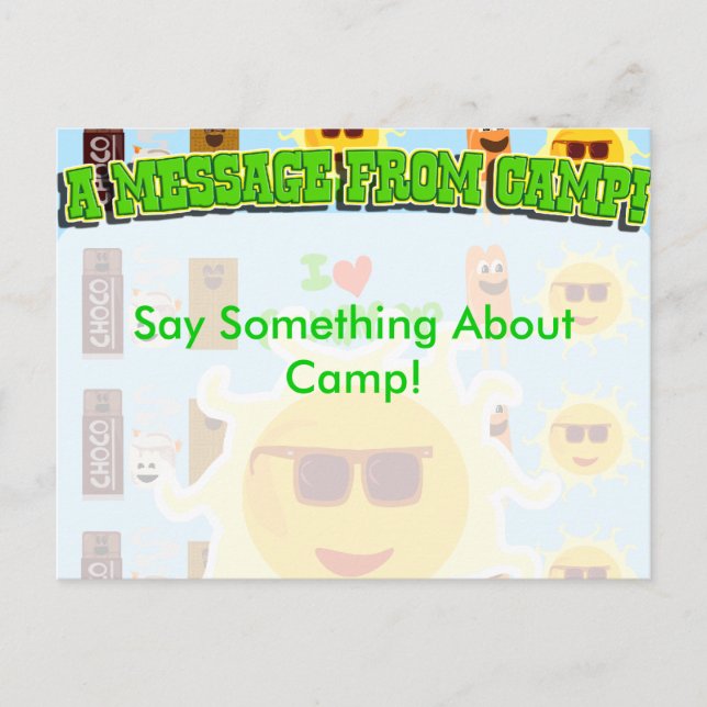 Stationär Camp-skärm Vykort (Framsida)