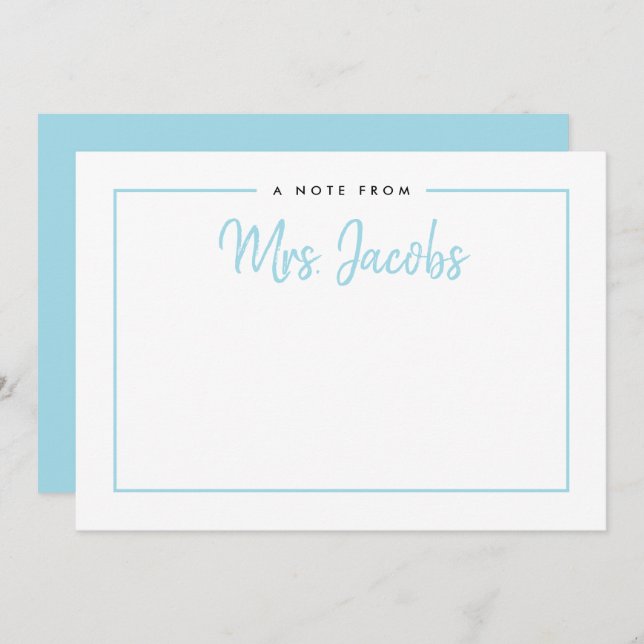 Stationär Färg-Personlig för ramanteckning, Anpass Julkort (Fram/baksida)