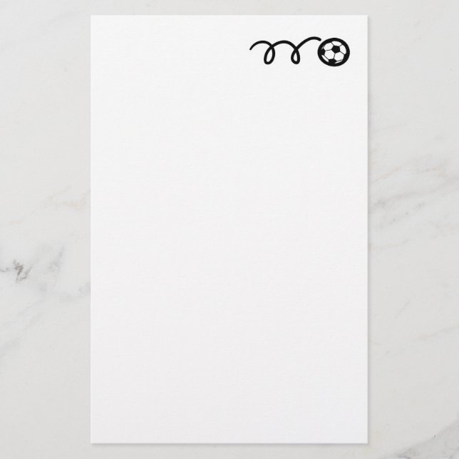 Stationär för fotboll i anpassningsbar papper för  (Framsida)