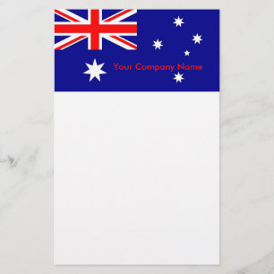 Stationär med Australiens Flagga