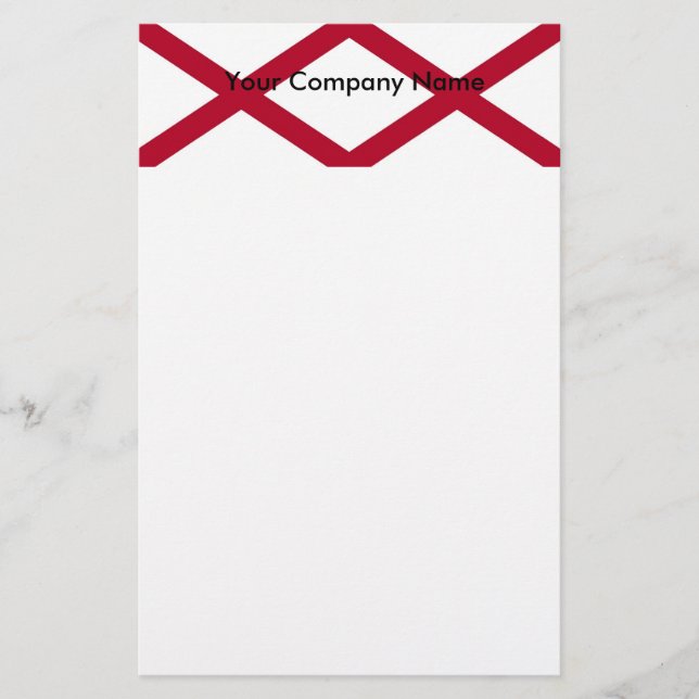 Stationär med Flagga Alabama (Framsida)