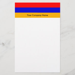 Stationär med Flagga Armenien