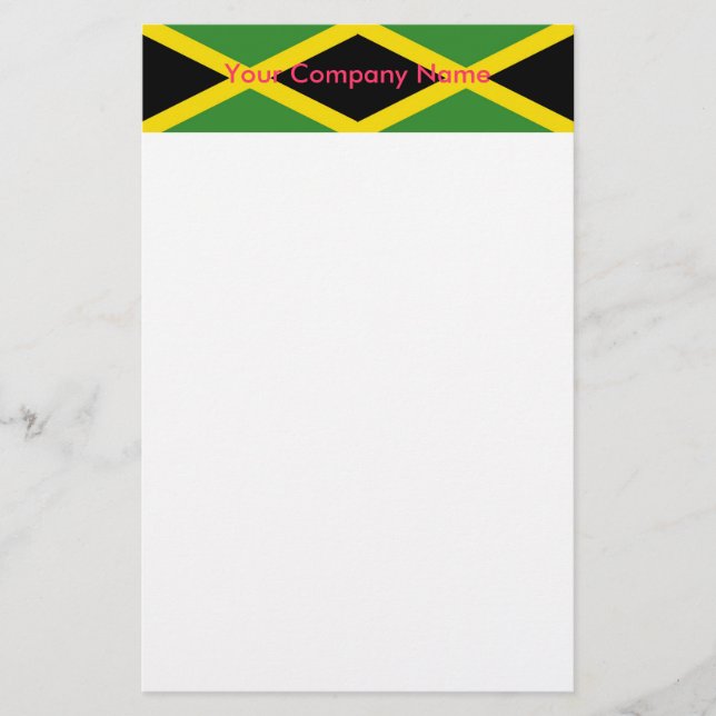Stationär med Flagga av Jamaica (Framsida)