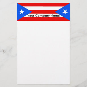 Stationär med Flagga av Puerto Rico