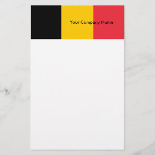 Stationär med Flagga i Belgien