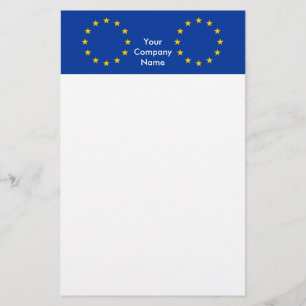 Stationär med Flagga i EU