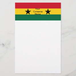 Stationär med Flagga i Ghana