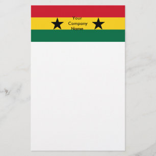 Stationär med Flagga i Ghana