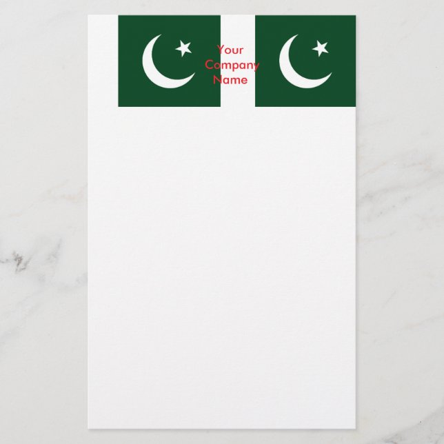 Stationär med Flagga i Pakistan (Framsida)