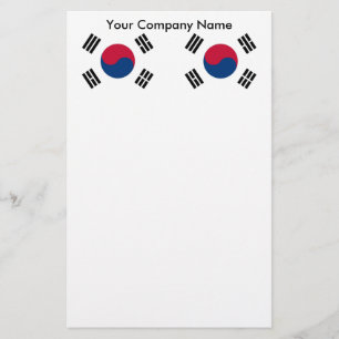 Stationär med Flagga i Sydkorea
