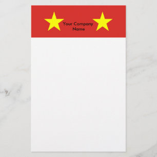 Stationär med Flagga i Vietnam