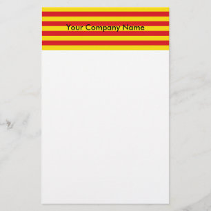 Stationär med Flagga Katalonien