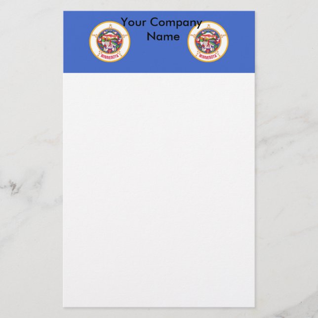 Stationär med Flagga Minnesota (Framsida)