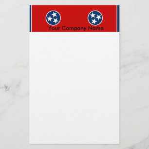 Stationär med Flagga på Tennessee