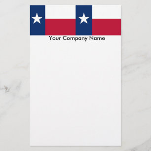 Stationär med Texas Flagga