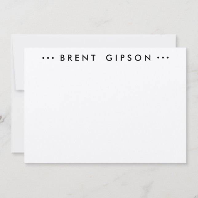 STATIONÄR NOTECARD ANTECKNINGSKORT (Framsida)