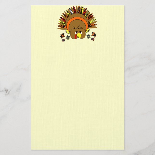 Stationär Thanksgiving i Cute Turkey (Framsida)
