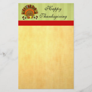 Stationär Thanksgiving i Cute Turkey