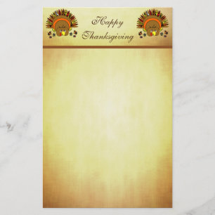Stationär Thanksgiving i Cute Turkey