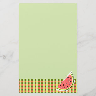 Stationär Watermelon Grönt Slice Check