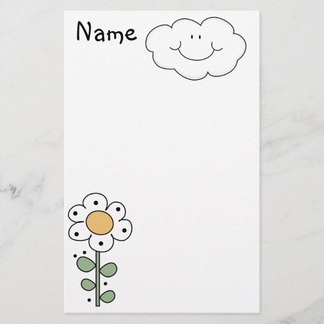 Stationära barn brevpapper (Framsida)