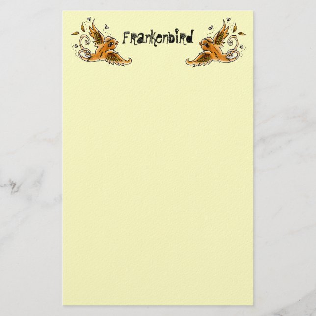 Stationära Frankenbird Brevpapper (Framsida)