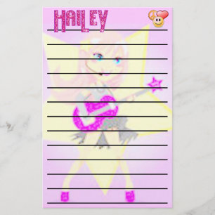 Stationära Haileys musik Brevpapper
