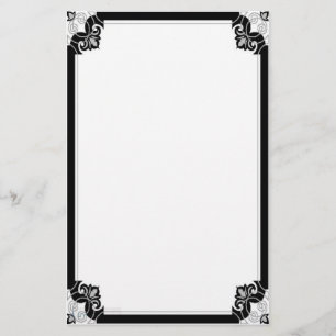 Stationära Noir Nouveau Brevpapper