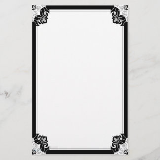 Stationära Noir Nouveau Brevpapper