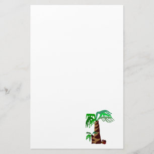 Stationära palmträd brevpapper