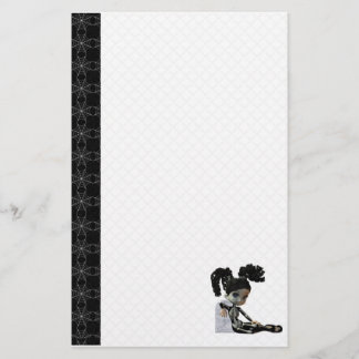 Stationära skelett- Halloween Brevpapper