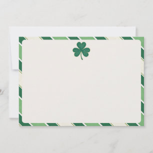 Stationära Stationery i Klöver i St. Patrick Iri Tack Kort