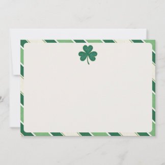 Stationära Stationery i Klöver i St. Patrick | Iri Tack Kort