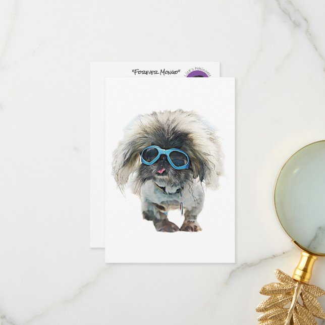 Stationärt anteckningskort "Forever Mongo" (Fram/Back In Situ)