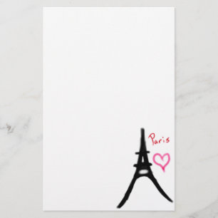 Stationärt Eiffel torn Brevpapper