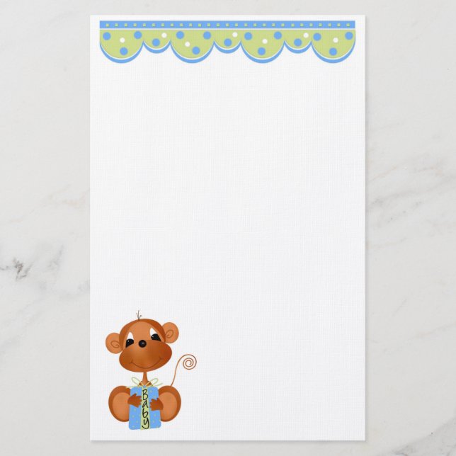 Stationärt jungel Pojke många användor Brevpapper (Framsida)