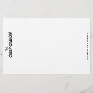 Stationärt läger brevpapper