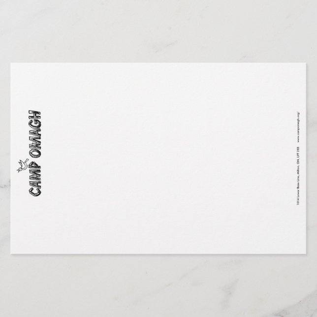 Stationärt läger brevpapper (Framsida)