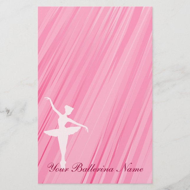 Stationärt papper för BallerinaSilhouette (Framsida)