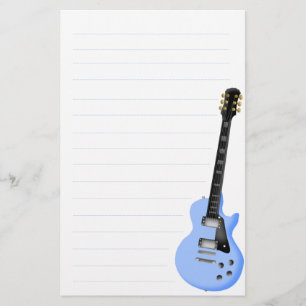 stationärt papper för blåttgitarr