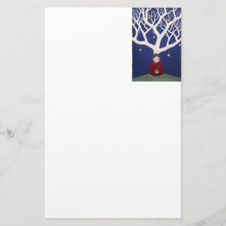 stationärt stjärnaträd brevpapper