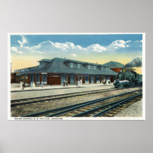 Stationen för Maine centraljärnväg Poster