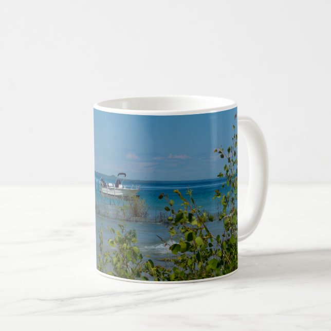 Stationerad vid Mackinakaffe Mugg (Framsida höger)