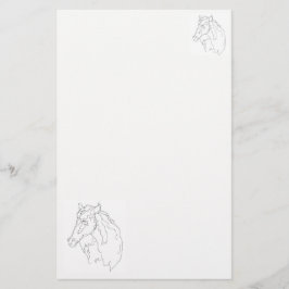 Stationeriet Teckning i en häst Brevpapper