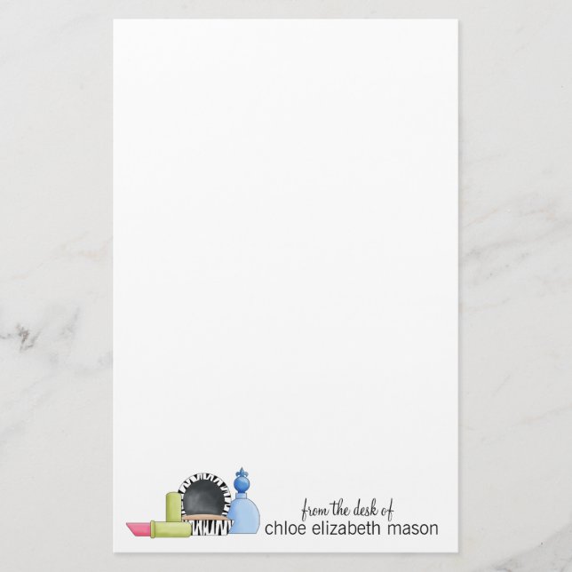 Stationeriet toppen Cute Girly Saker Brevpapper (Framsida)