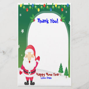 STATIONERY. FÖR SANTA JULTACK BREVPAPPER