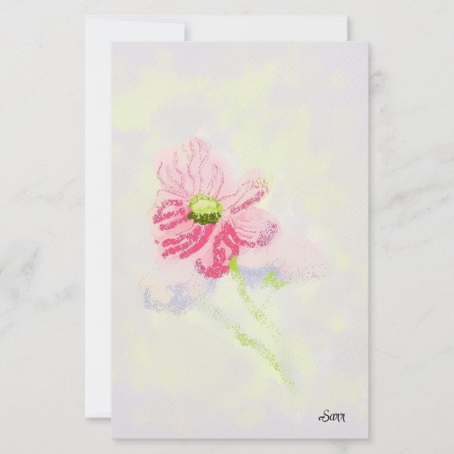 Stationery : Iris Flower Brevpapper (Framsida)